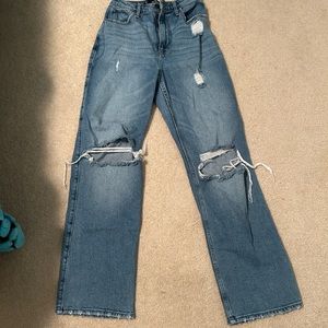 hollister high rise dad jeans